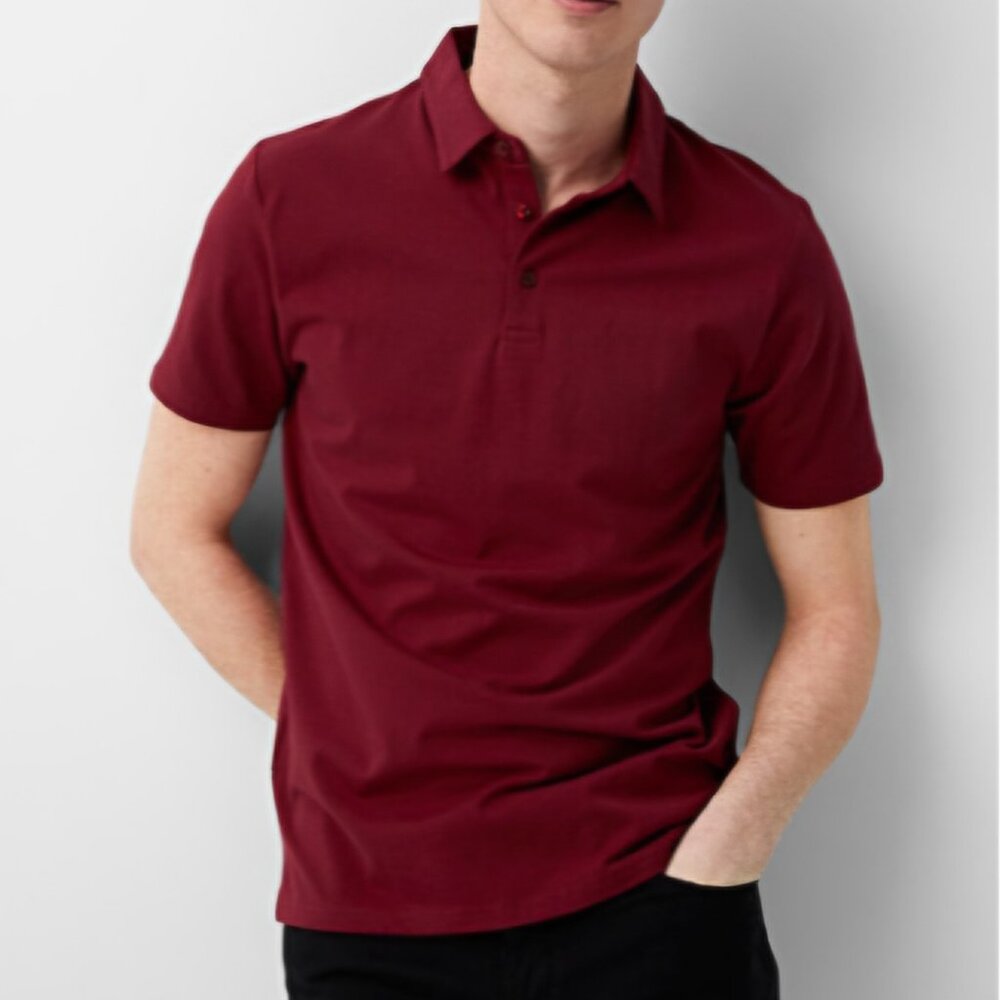 Simons Le31 red organic cotton polo shirt